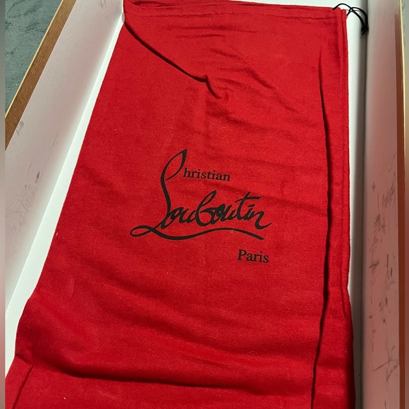 Christian Louboutin Lace up red bottom heel boots - Picture 12 of 12